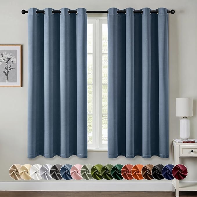 MIULEE Blackout Curtains for Bedroom Living Room 2 Panels, Thermal Insulated