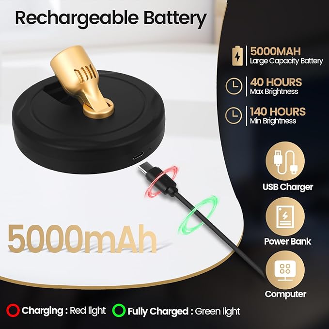 HAMVIDNE LED Spotlight, Rechargeable Battery Spot Lights