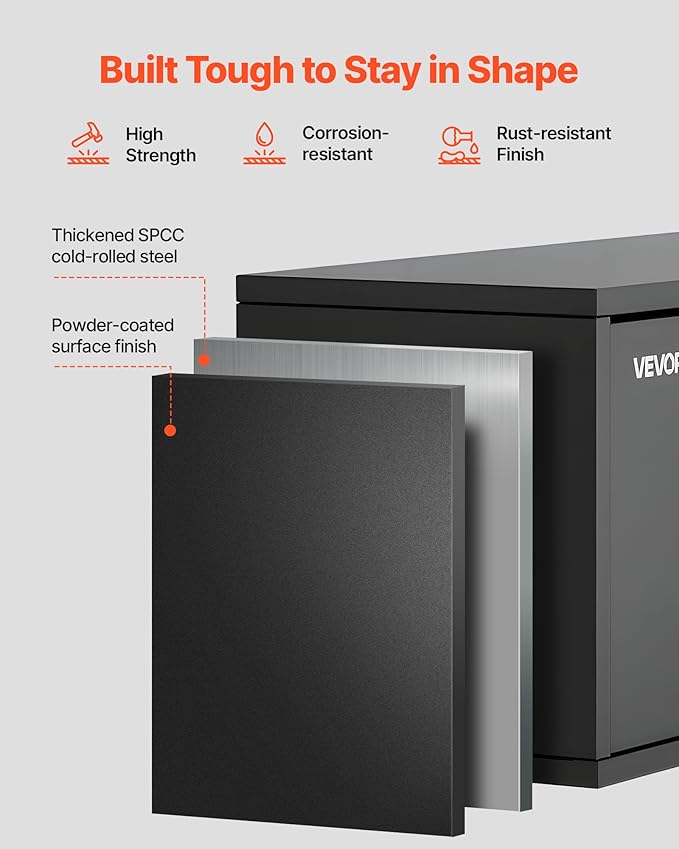 VEVOR Metal Wall Cabinet, 30.31W x 12.01D x 14.02H Inch, Floating Garage Tool