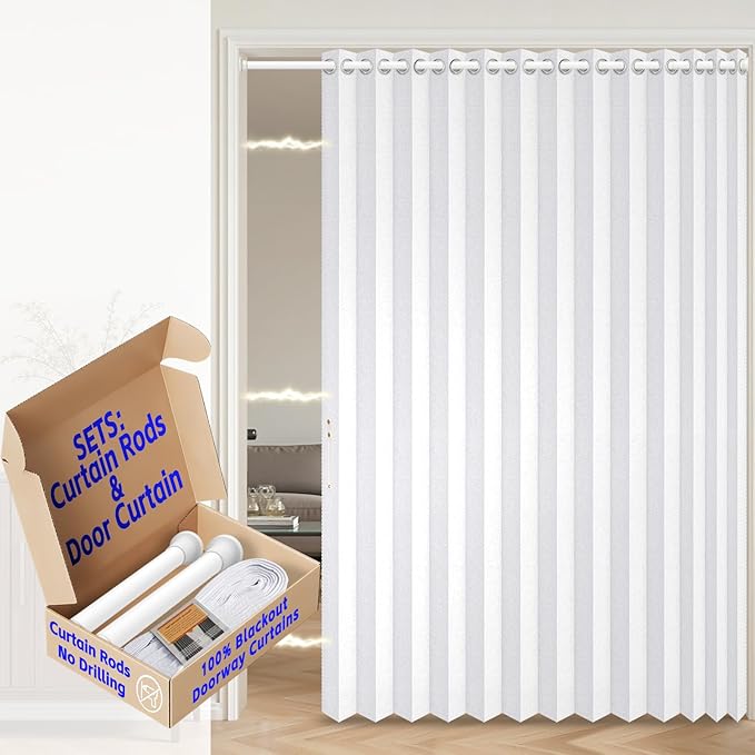 AJAZZ Blackout Magnetic Door Curtain