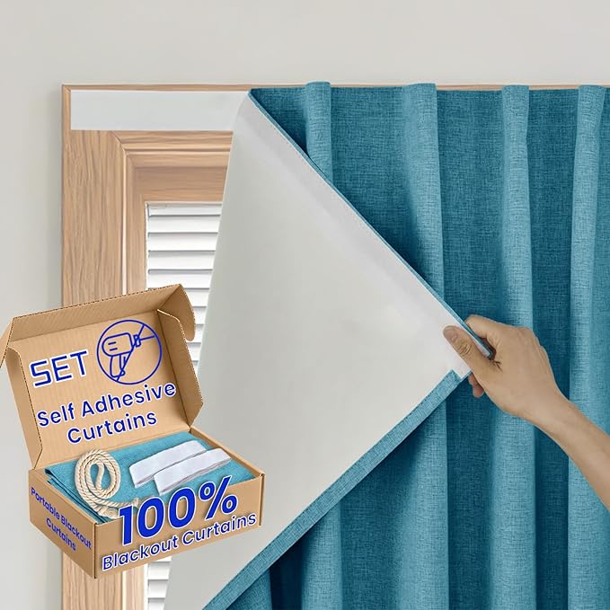 Damage-Free 100% Blackout Curtain