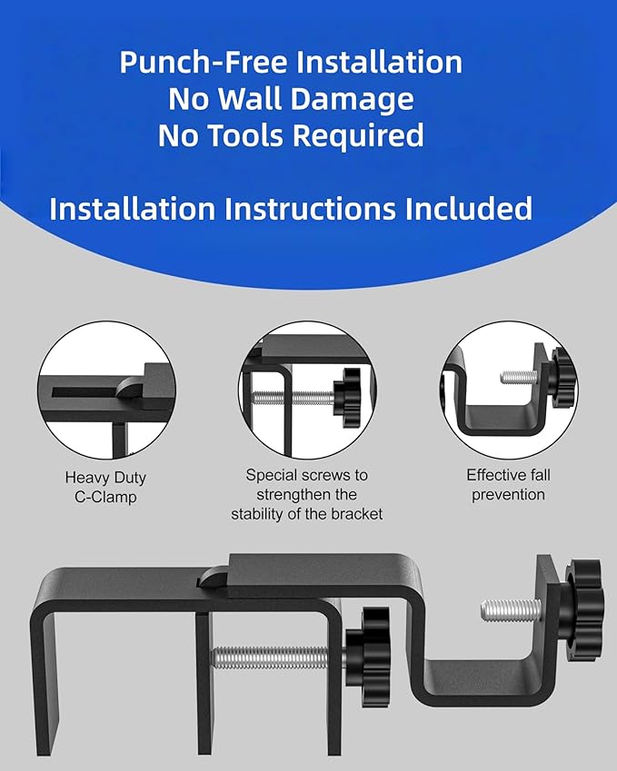 Over-Blinds Curtain Rod Brackets