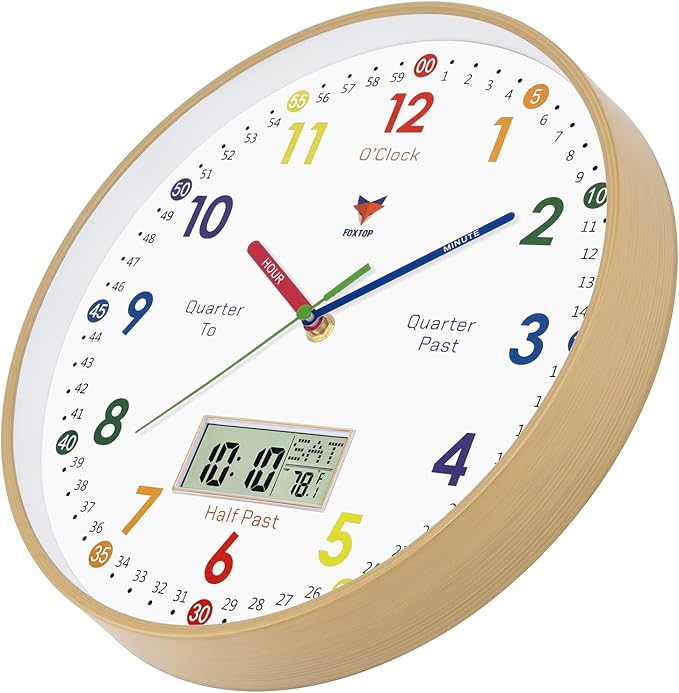 Foxtop Digital and Analog Learning Clock