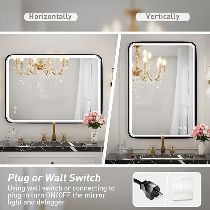 20x28 Inch LED Bathroom Mirror
