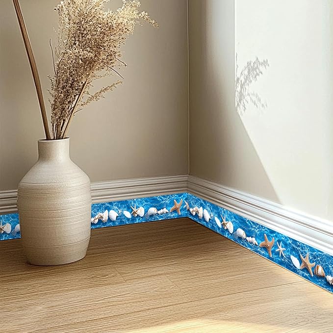 HOMETITUTE Wallpaper Border 4x196 Inch Peel and Stick Wall Border Wallpaper