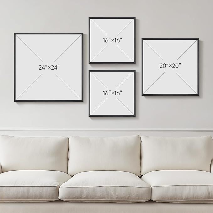 Framed Neutral Abstract Wall Art