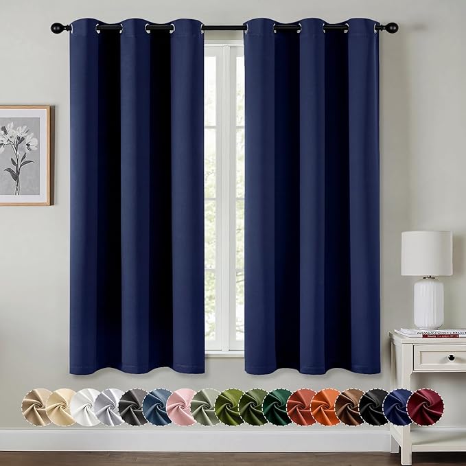 MIULEE Blackout Curtains for Bedroom Living Room 2 Panels, Thermal Insulated