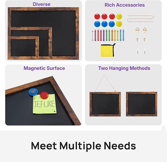 Magnetic Chalkboard, 12x16 Inches Blackboard