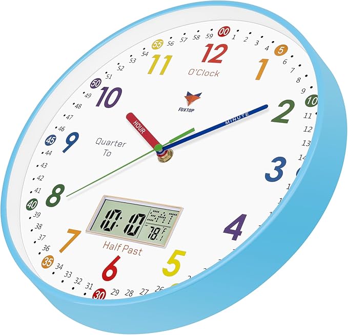 Foxtop Digital and Analog Learning Clock