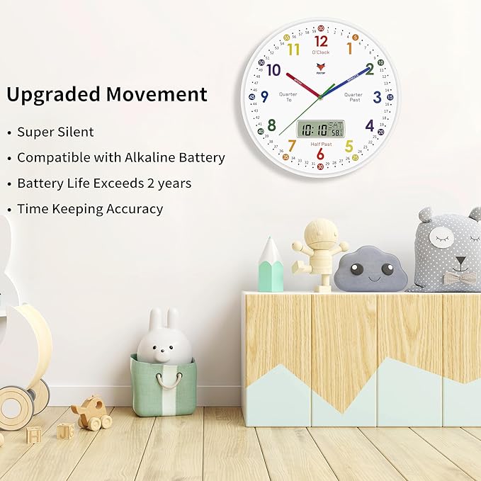 Foxtop Digital and Analog Learning Clock