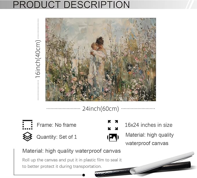 rumlud Nature Flower Poster Vintage Botanical Floral Wall Art Antique