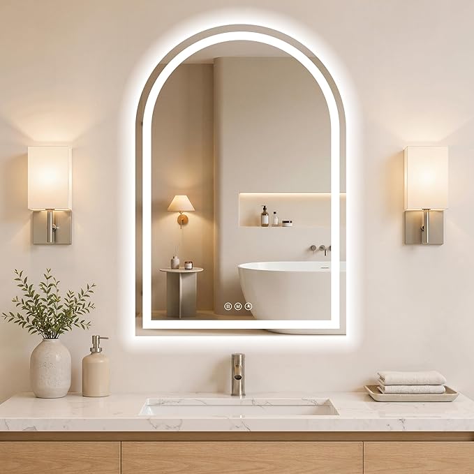 Arched LED Bathroom Mirrors