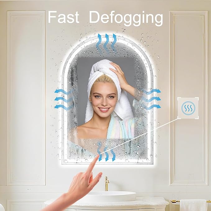Arched LED Bathroom Mirrors
