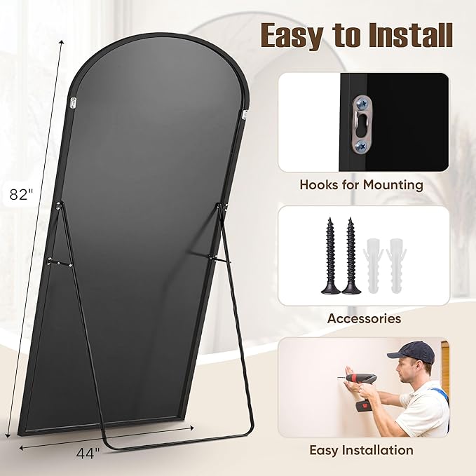 Full Length Mirror, Oversized Floor Mirrors, Leaning Free Standing Mirrors