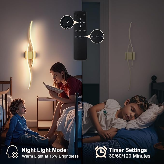 KARTOOSH Battery Operated Wall Sconces