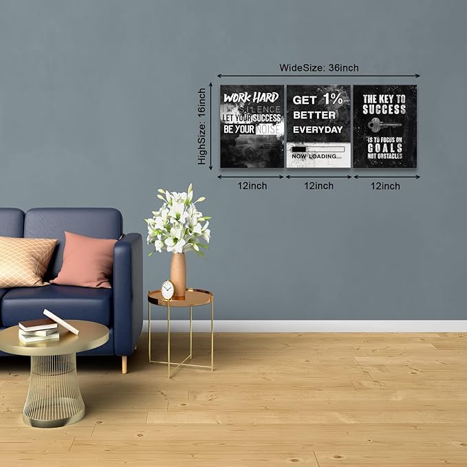 KAWAHONE Success Canvas Wall Art