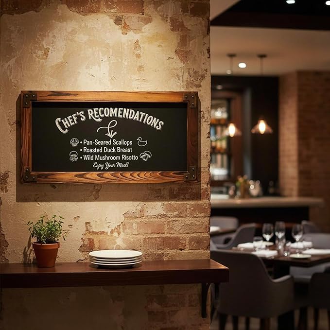 MyGift Large Chalkboard Sign Wall-Mounted