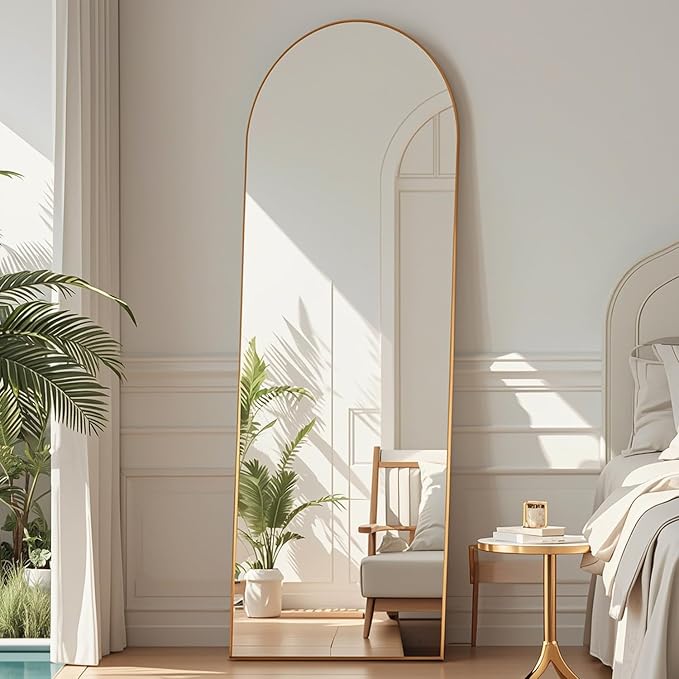 DMWOODFL 58"x18" Arched Full Length Mirror
