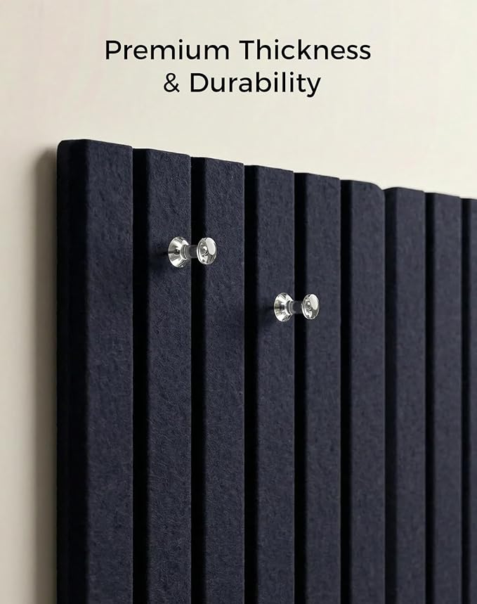 Aothia 12-Pack Felt Bulletin Board Tiles 48"x36", Modular Pin Board