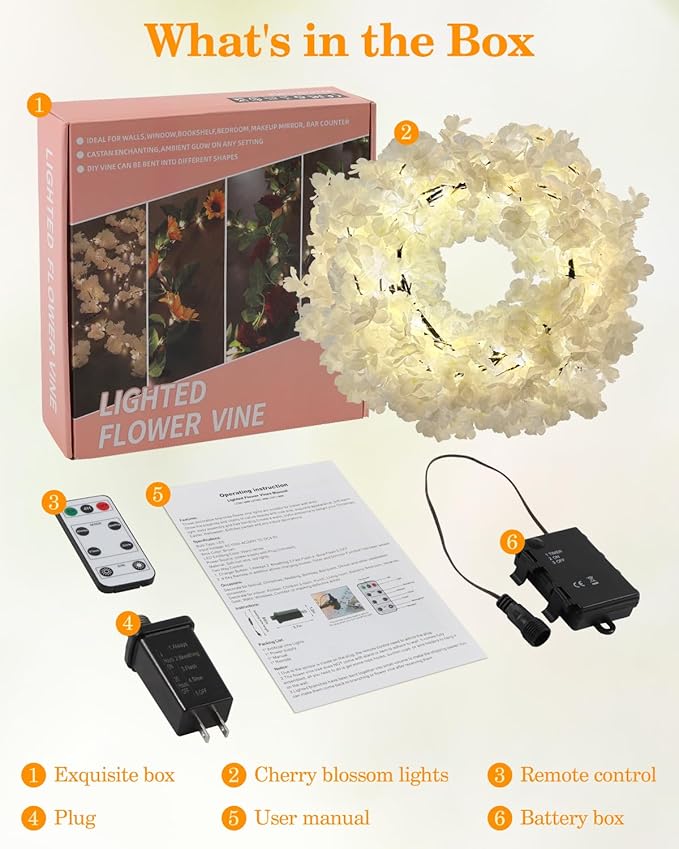 GOESWELL Cherry Blossom Tree Lights