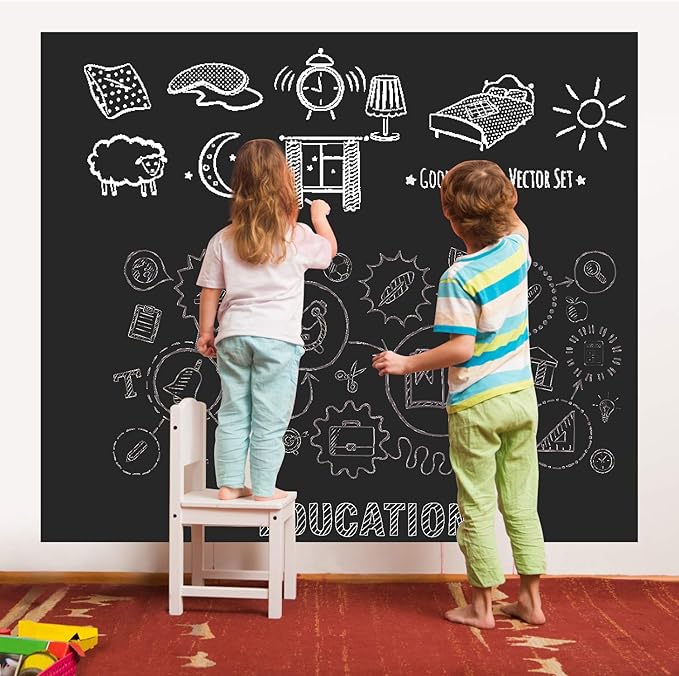 Chalkboard Wall Sticker Wall Decal Blackboard Wallpaper Large Chalkboard