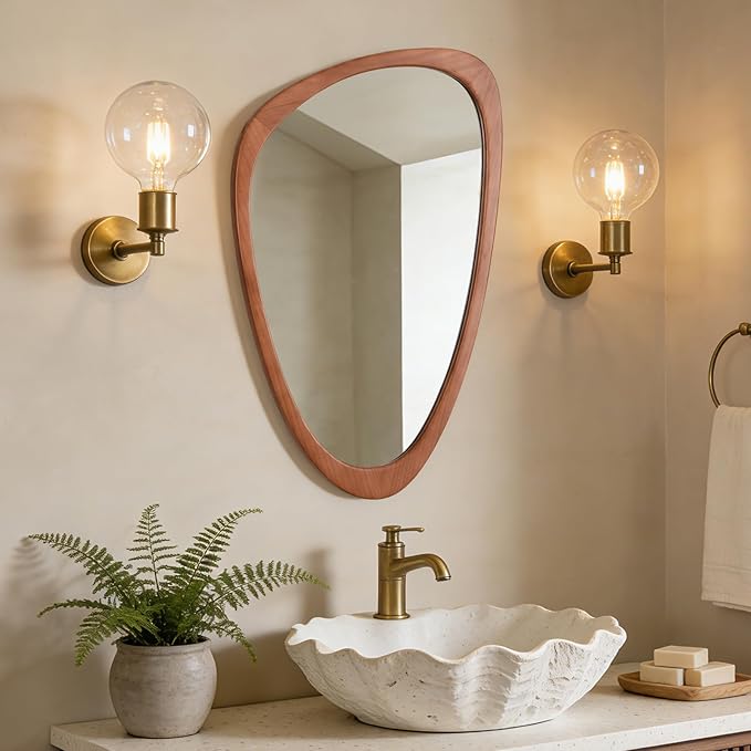 WallBeyond Asymmetrical Mirror, Irregular Wall Mirror, Wall Mirrors Decorative