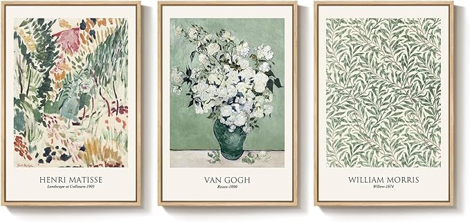 Large Framed William Morris Wall Art
