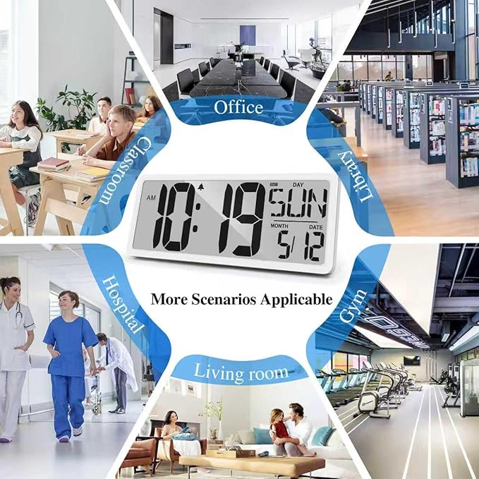 TXL Large Digital Wall Clock