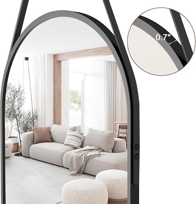 Full Length Mirror, Oval Wall Mounted Mirror