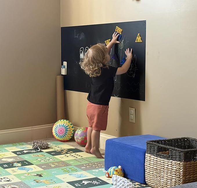 YOUNGJQ Magnetic Chalkboard for Wall 60" x 36" Self Adhesive Blackboard