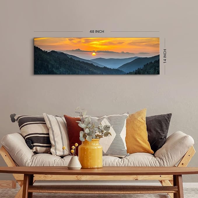 Sunset Blue Ridge Mountain Wall Art