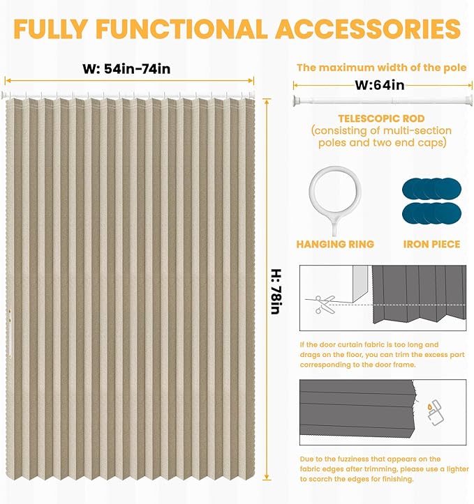 AJAZZ Blackout Accordion Door