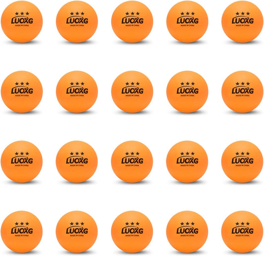 **Regine Switzerland Ping Pong Balls - 20 Pack of 3 Star Orange Table Tennis Balls for All Skill Levels**