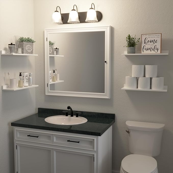 WOPITUES Floating Shelves, Wall Mounted Shelves