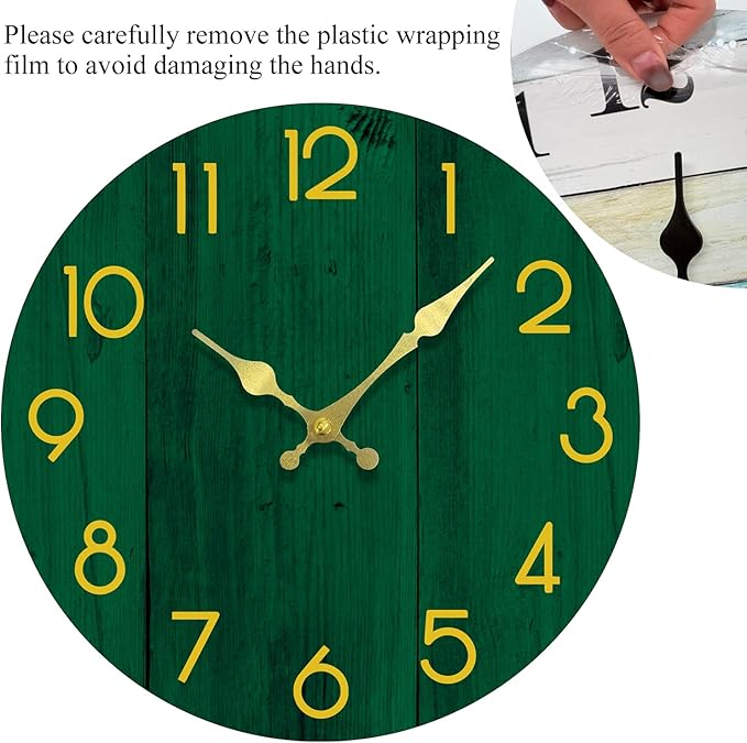 Wall Clock, Modern Wall Clocks Battery Operated, Silent Non Ticking Clock