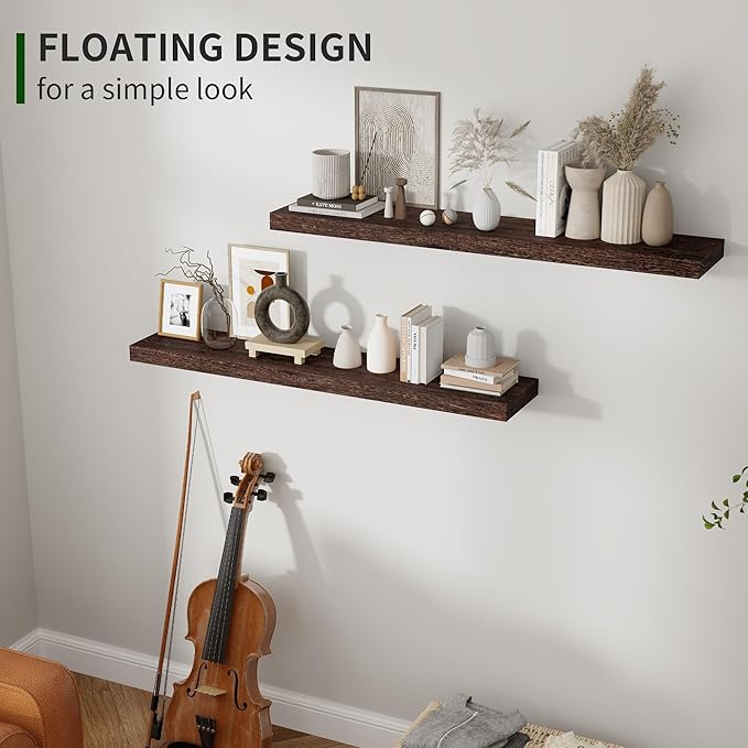 Marsmiles Wood Floating Shelves