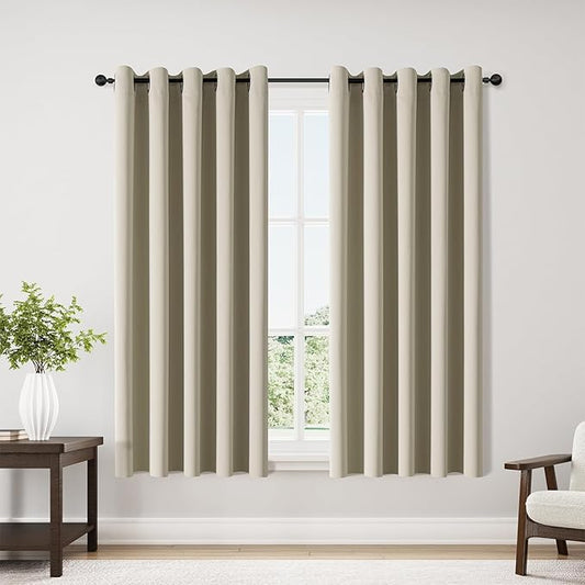 ChrisDowa Blackout Curtains 70 inches Wide