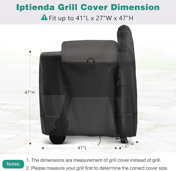 Grill Cover for Traeger Pro 22/34/575 Smoker Grill, 41inch Outdoor BBQ Grill Cover Waterproof heavy duty for Traeger Lil'Tex Elite, Eastwood, Z-Grill Series Smoker Grills-41"L x 27"W x 47"H