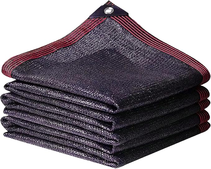 70% Black Shade Cloth for Garden, 6.5x13FT Resistant Garden Sun Shade Net, Durable Mesh Shade Tarp with Reinforced Grommets for Greenhouse, Plant, Chicken Coop, Pergola,Canopy (6.5ft*13ft)