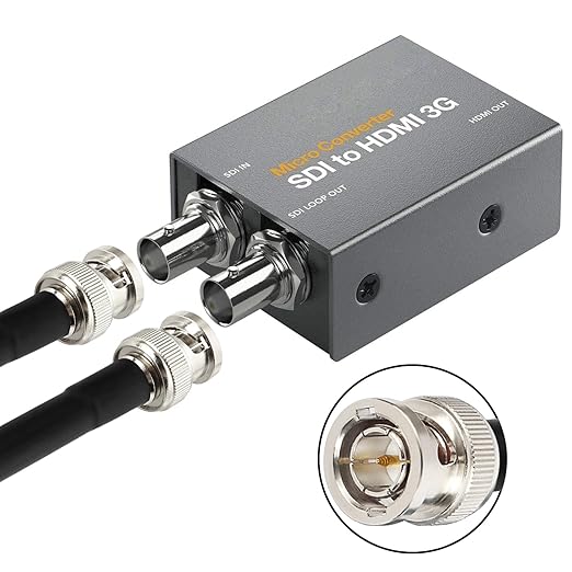 XRDS -RF 25FT SDI Cable, 3G/6G-SDI Cable BNC Digital Video Cables 75 Ohm RG59 BNC Male Cables for 3G/6G HD SDI Monitor Video Recorder Converter Splitter Security Camera