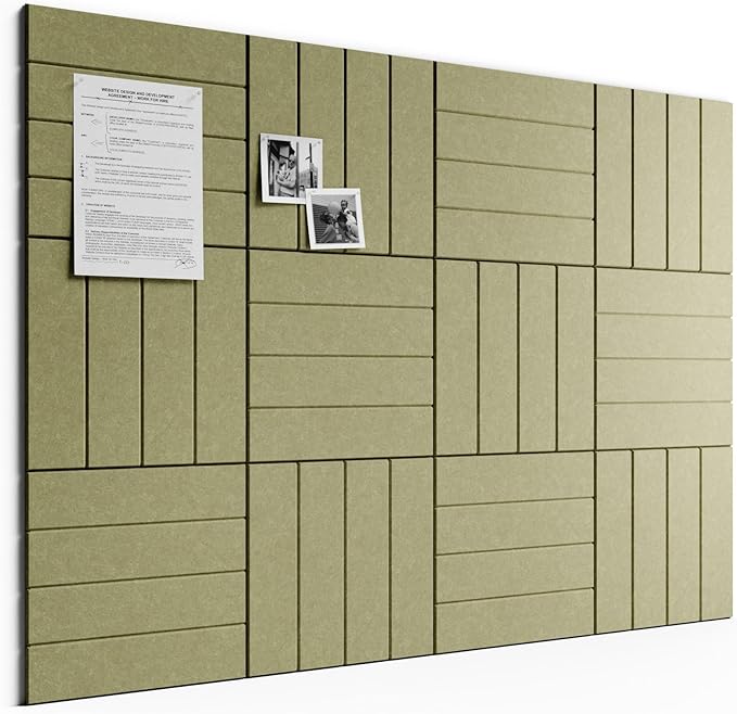 Bumusty Large Cork Board Alternative-48 x 36" Felt Bulletin Board Tiles