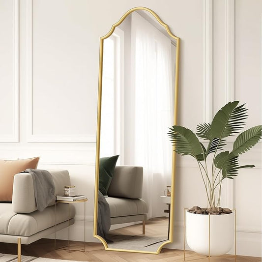 WallBeyond Arched Full Length Mirror Wall Mounted, Living Room, Hanging or