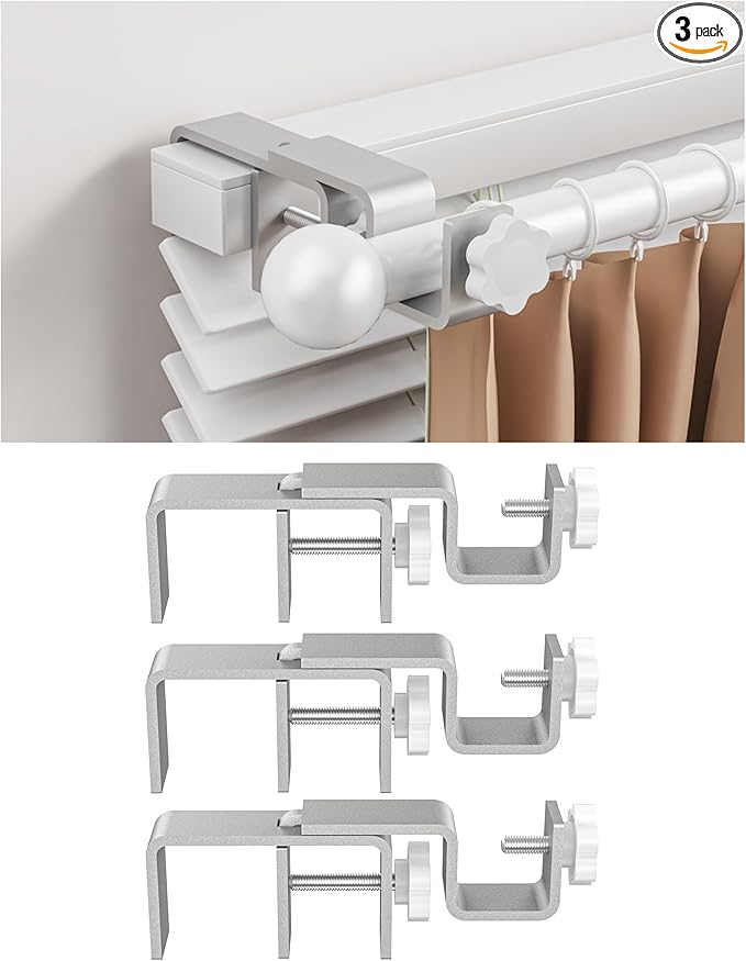 Over-Blinds Curtain Rod Brackets