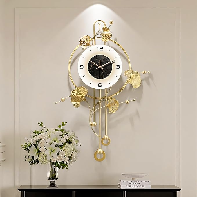 Wall Clock, Large Gold Wall Clock