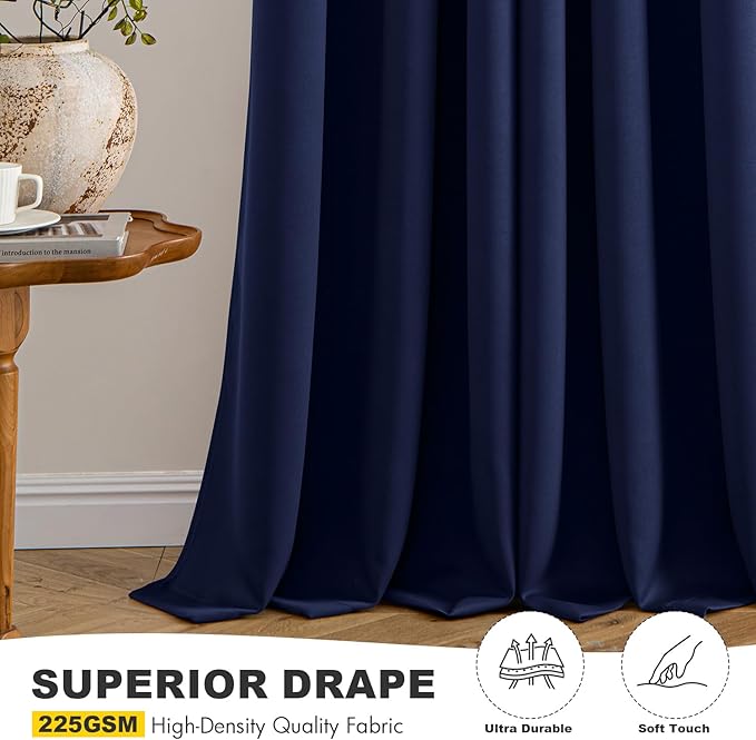 MIULEE Blackout Curtains for Bedroom Living Room 2 Panels, Thermal Insulated