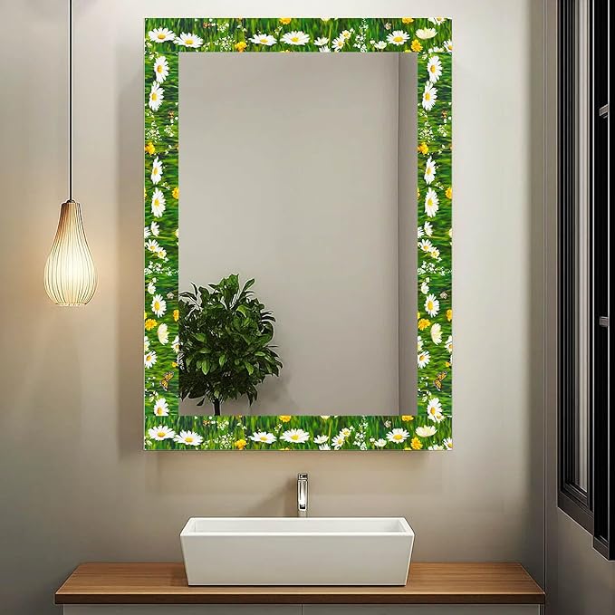 IVN Wallpaper Border Peel and Stick Decorative Wall Trim Self Adhesive Daisy