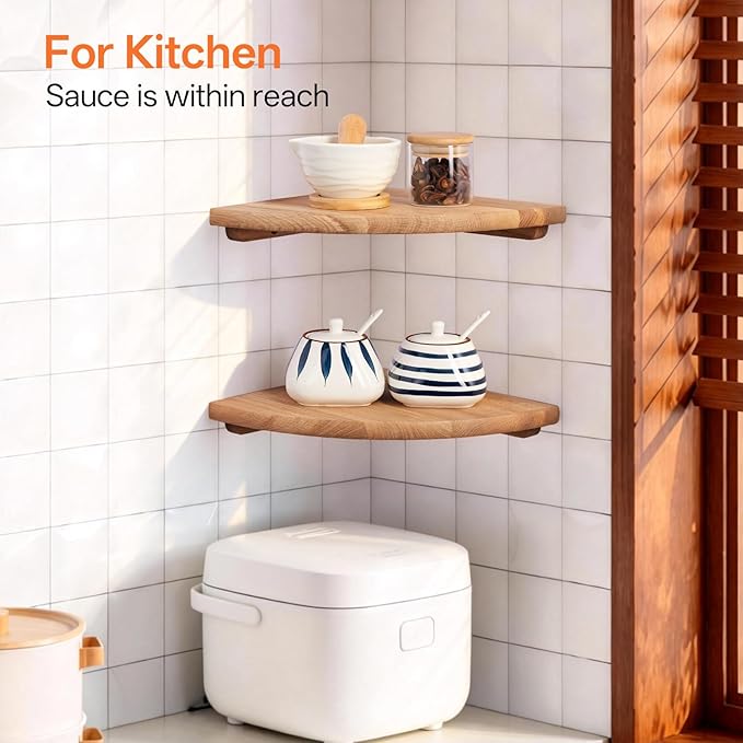 Gieanoo Floating Corner Shelves