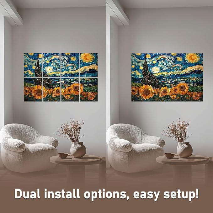 FurnoFlexArt Acoustic Panels Tiles Decorative Room Sound Proof Foam Absorbing
