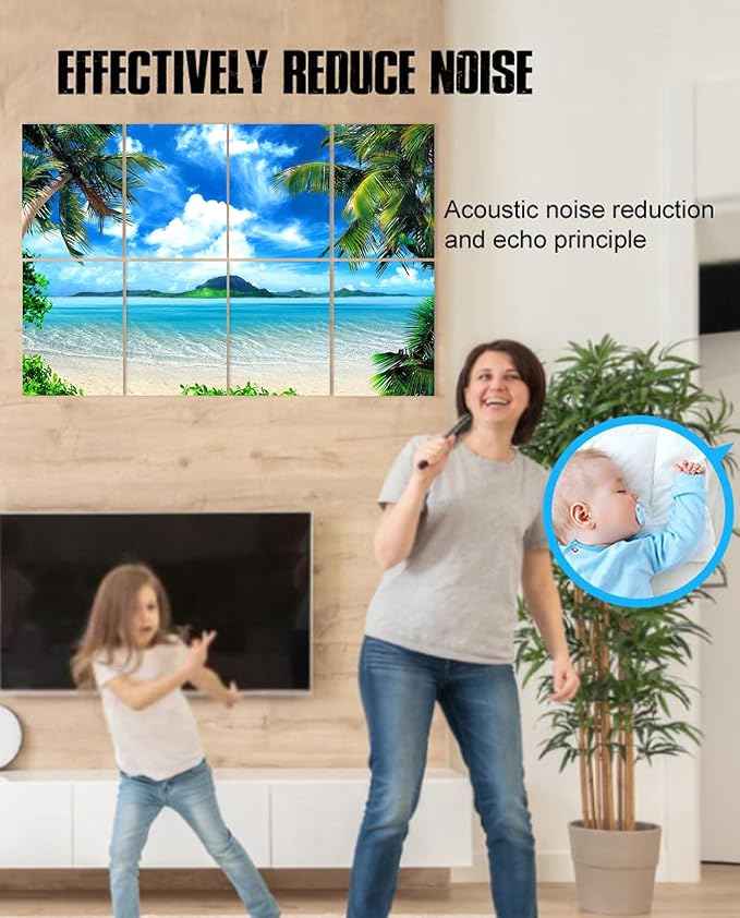 YPY Decorative Soundproof Wall Panels Acoustic Panels: Sound Absorbing Wall Art