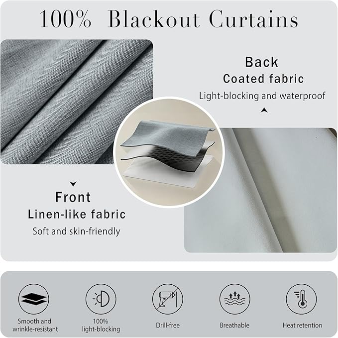 Adhesive 100% Blackout Curtain